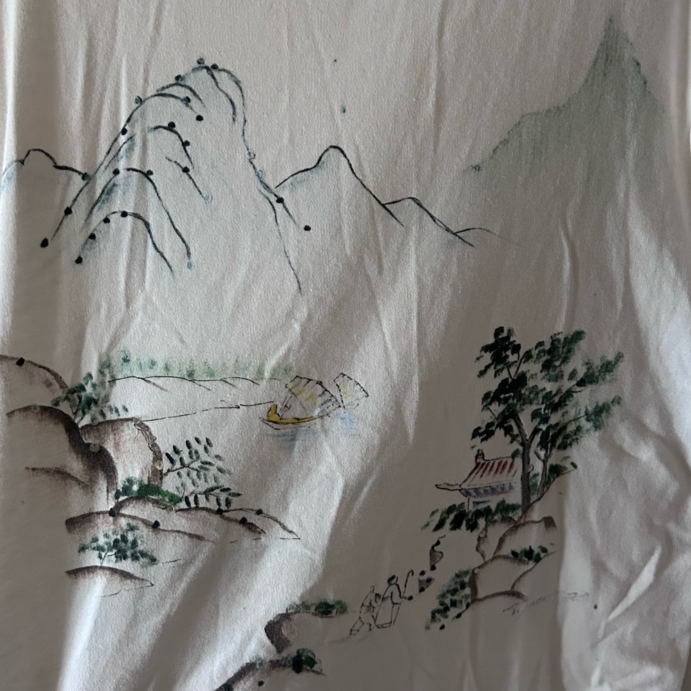 VINTAGE HAND DRAWN MOUNTAINS SHIRT
